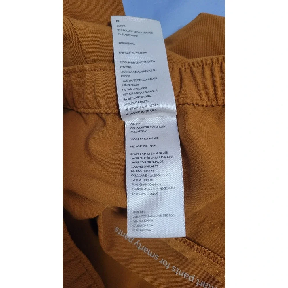 Figs Technical Collection Men's Size Small Scrub Pants - Terracotta